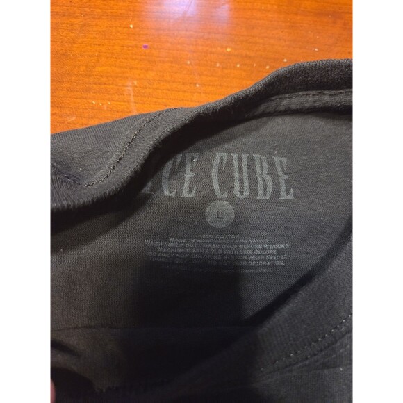 Ice Cube T-Shirt Men's Large Black Graphic Tee Rap Hip Hop 90s Style Portrait - Picture 3 of 4